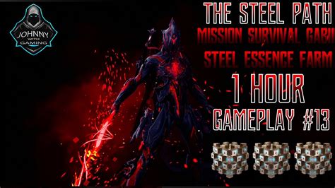 WARFRAME: The Steel Path Mission GABII Survival Steel .